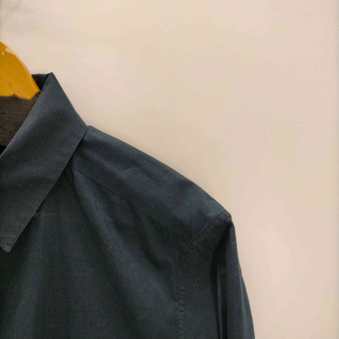 クリスヴァンアッシュ KRIS VAN ASSCHE バックプリーツデザイン シアーコットン 比翼 L/S シャツ メンズ EUR:48
