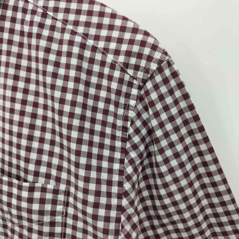 フレッドペリー FRED PERRY ロゴ刺繍 ギンガムチェック ボタンダウン L/S シャツ メンズ import:S