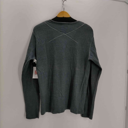 ファイナルホーム FINAL HOME クロスステッチ Uネック リネン L/S カットソー Y2K メンズ JPN:M