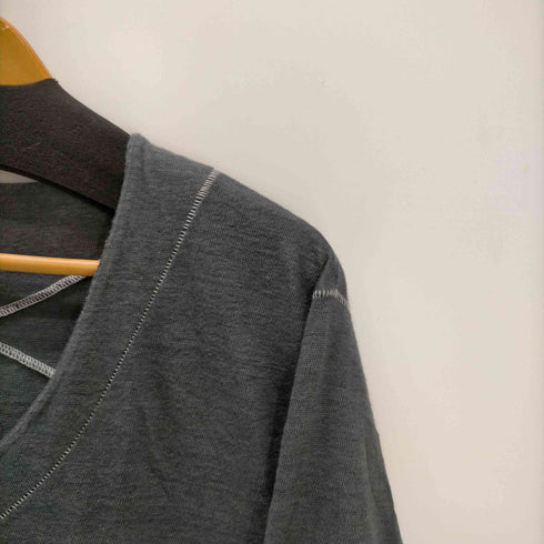 ファイナルホーム FINAL HOME クロスステッチ Uネック リネン L/S カットソー Y2K メンズ JPN:M