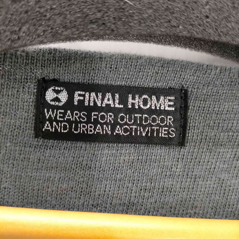 ファイナルホーム FINAL HOME クロスステッチ Uネック リネン L/S カットソー Y2K メンズ JPN:M