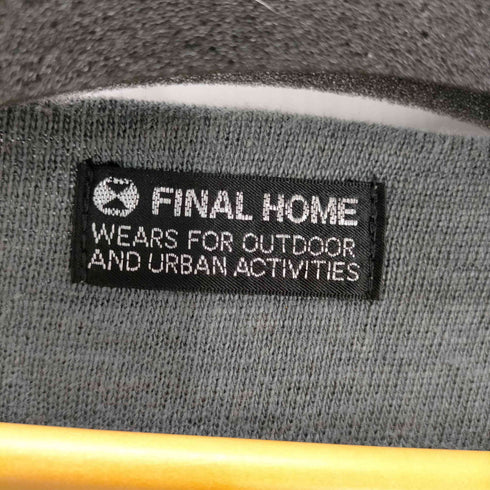 ファイナルホーム FINAL HOME クロスステッチ Uネック リネン L/S カットソー Y2K メンズ JPN:M