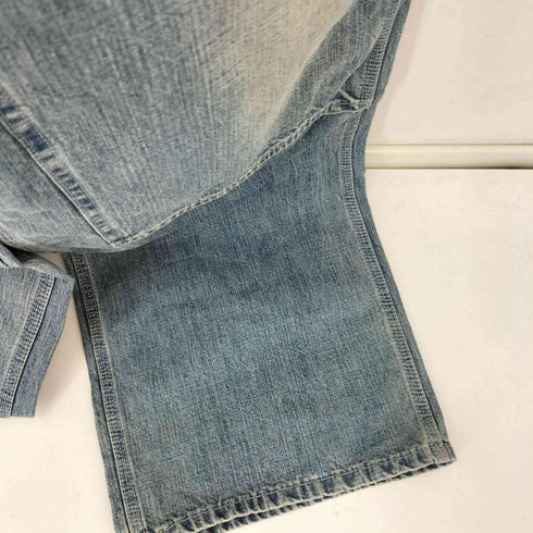 ブルーブルー BLUE BLUE ダブルニー 前ポケット デニム オーバーオール メンズ