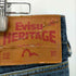 エヴィス EVISU HERITAGE カモメ刺繍 イエロー オレンジステッチ 5ポケット デニムパンツ メンズ 32