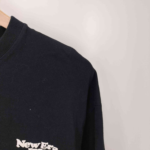 ニューエラ NEW ERA Wave Logo ワンポイント&バックプリントデザイン オーバーサイズド 半袖クルーネックTシャツ メンズ L