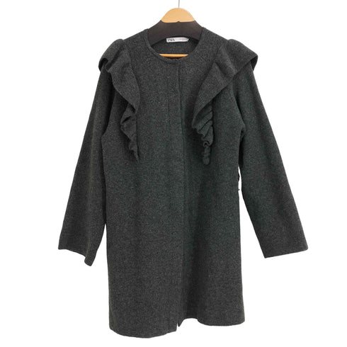 ザラ ZARA Ruffled Knit Coat レディース import:M
