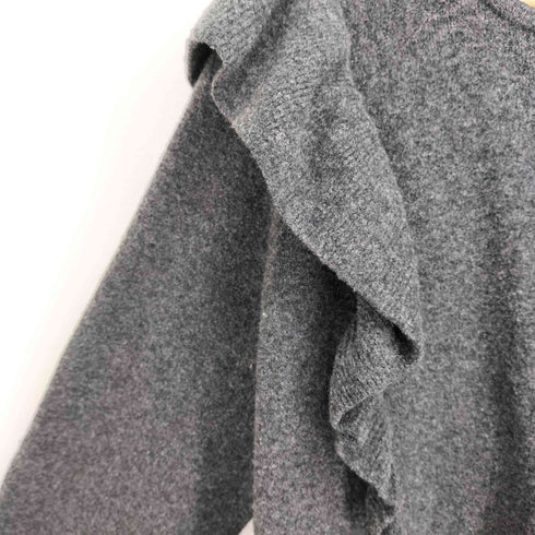 ザラ ZARA Ruffled Knit Coat レディース import:M