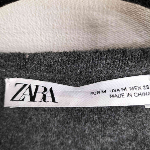 ザラ ZARA Ruffled Knit Coat レディース import:M