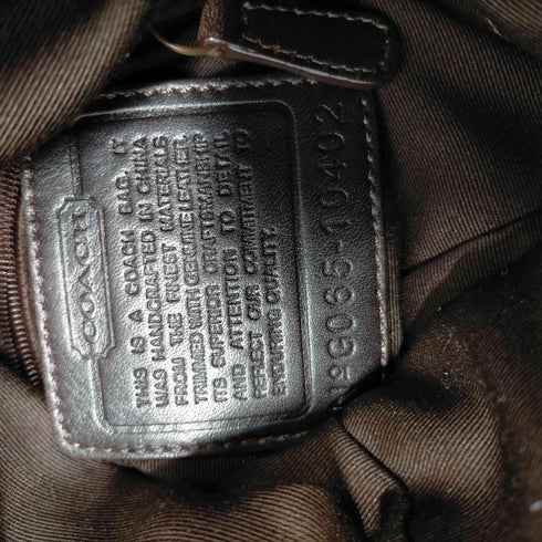 コーチ COACH シグネチャー 総柄 レザー コンビ ショルダー バッグ レディース