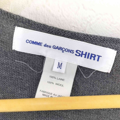 コムデギャルソンシャツ COMME des GARCONS SHIRT ドット柄 Vネック ウールニット メンズ import:M