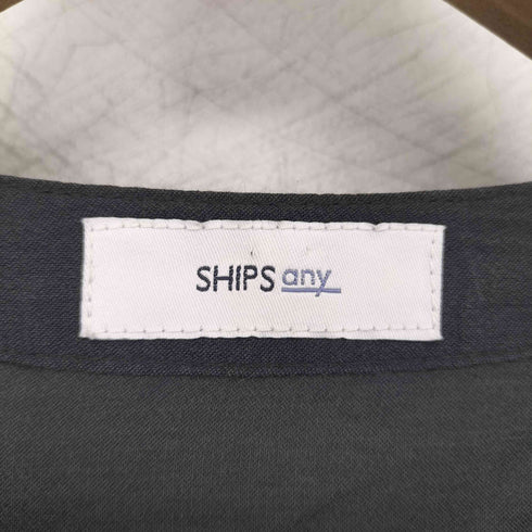 シップスエニィ SHIPS any シアーボイルフリルバンドカラーシャツブラウス レディース FREE