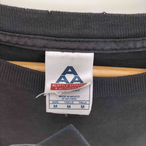 アルスタイル alstyle 00s バンドプリント クルーネックTシャツ 裾袖ダブル メンズ JPN:M