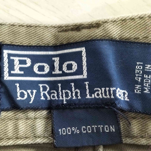 ポロバイラルフローレン Polo by RALPH LAUREN 90S バックロゴパッチ コットン カーゴ ショートパンツ メンズ US:30-31