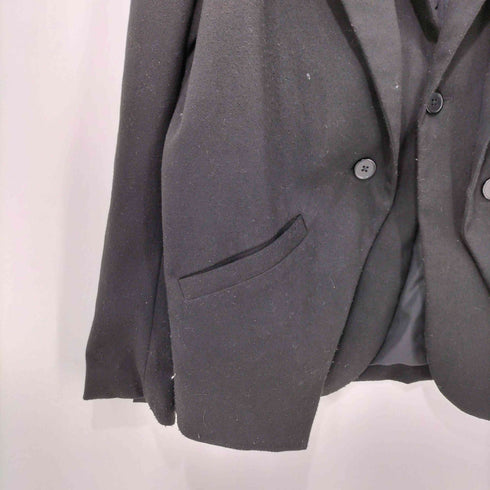 7440 37 1 Double Layer Oversized Blazer ダブル レイヤー オーバーサイズ ブレザー テーラードジャケット メンズ import:M