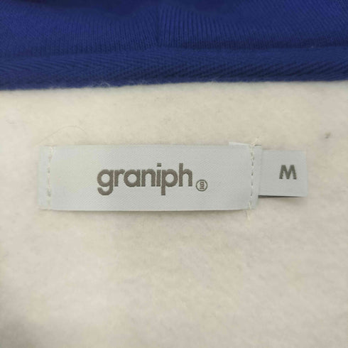 グラニフ graniph 羊 キャラクター刺繍 裏起毛 プルオーバーパーカー レディース JPN:M