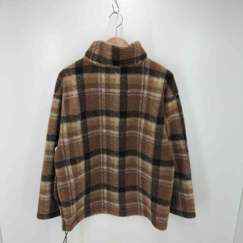 チャップスラルフローレン CHAPS RALPH LAUREN 90s チェック柄 ハーフジップ フリースプルオーバー メンズ JPN:M