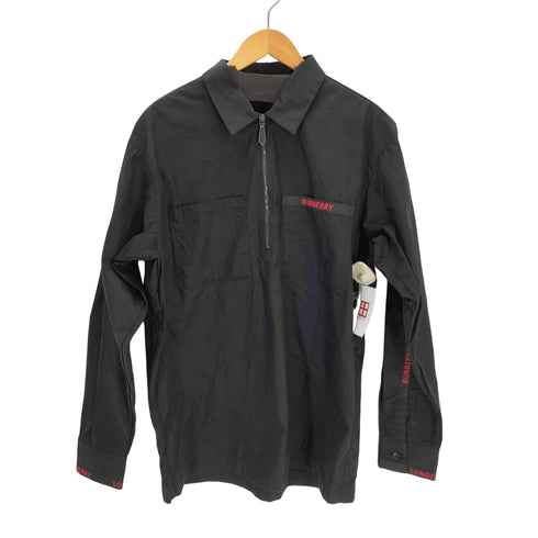 バーバリー BURBERRY ロゴテープ ハープジッププルオーバーコットンジャケット メンズ import:M