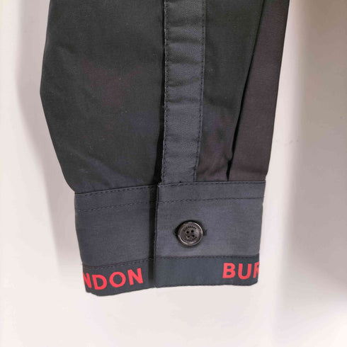 バーバリー BURBERRY ロゴテープ ハープジッププルオーバーコットンジャケット メンズ import:M