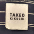 タケオキクチ TAKEO KIKUCHI ストライプ フラワー ジャガード 半袖 シャツ メンズ JPN:M