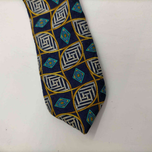 ランバン パリ LANVIN PARIS OLD MADE IN FRANCE フランス製 絹 シルク 100% 総柄 ネクタイ メンズ