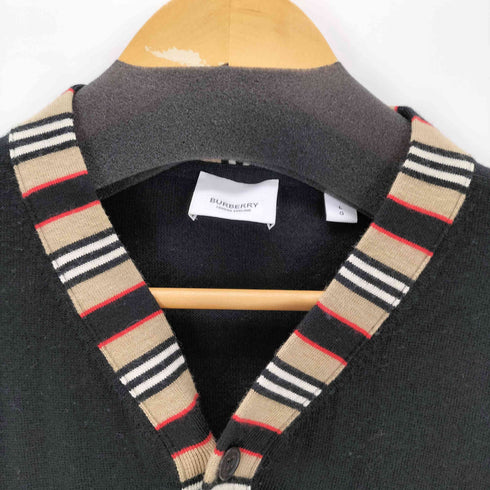 バーバリー BURBERRY ノバチェック ウールカーディガン メンズ LG