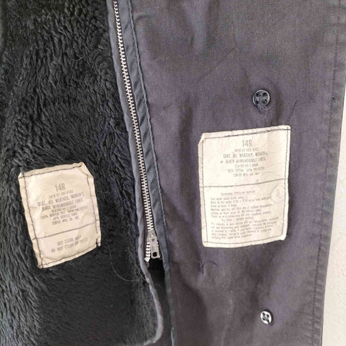 ユーエスネイビー U.S.NAVY 85年製 ライナー付きミリタリーコート メンズ 14R