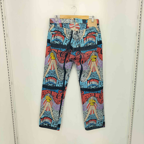 コムデギャルソン COMME des GARCONS 10 Corso Como Painted Denim プリントデニムパンツ メンズ 36