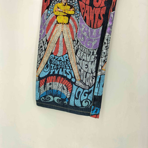 コムデギャルソン COMME des GARCONS 10 Corso Como Painted Denim プリントデニムパンツ メンズ 36