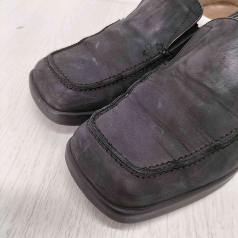 バリー BALLY スクエアトゥ スエード ローファー レディース 37 1/2