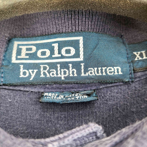 ポロバイラルフローレン Polo by RALPH LAUREN スモールポニー刺繍ボーダー S/S ポロシャツ メンズ import:XL