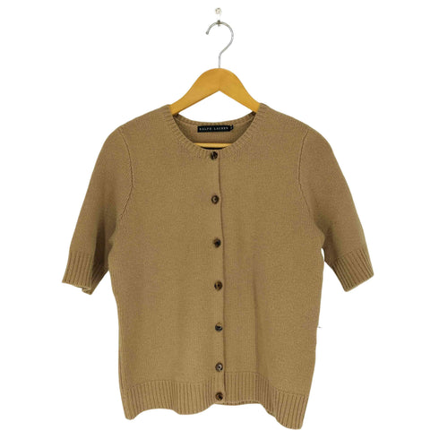 ラルフローレン RALPH LAUREN カシミヤ混 半袖カーディガン レディース 5f