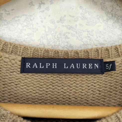ラルフローレン RALPH LAUREN カシミヤ混 半袖カーディガン レディース 5f