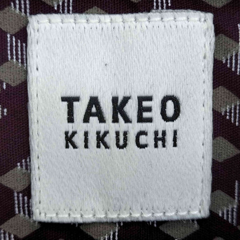 タケオキクチ TAKEO KIKUCHI ジオメトリック ボタンダウン 長袖シャツ メンズ JPN:2