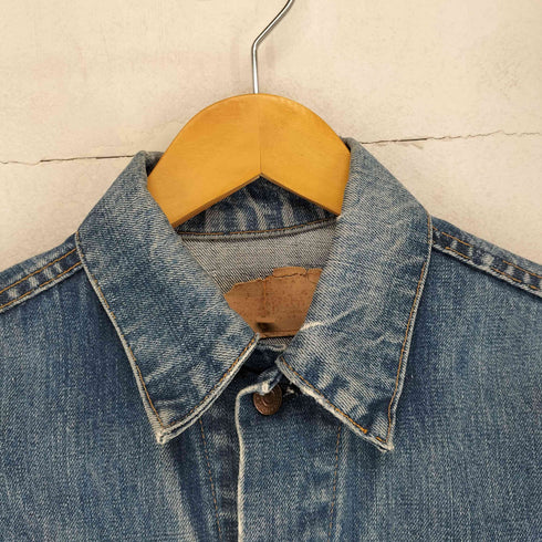 リーバイス Levis 60s~70s ボタン裏524 BIGE USA製 不均等V 4th デニムジャケット メンズ