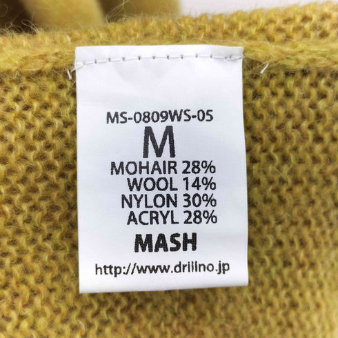 MASH モヘア混 スーパーロング ガウンコート メンズ