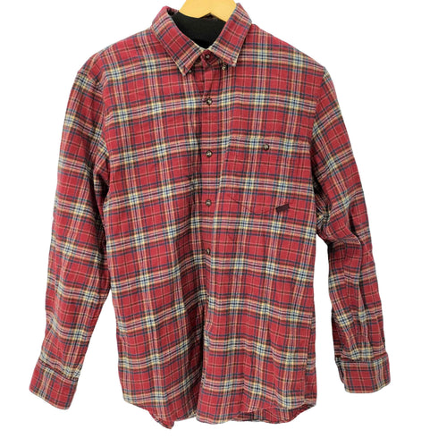 パパス papas コットン チェック ネルシャツ メンズ import:M