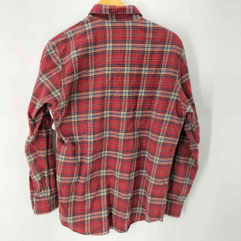 パパス papas コットン チェック ネルシャツ メンズ import:M