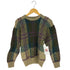 ボストントレーダーズ BOSTON TRADERS 90S 総柄 ウール クルーネック ニットセーター レディース import:M