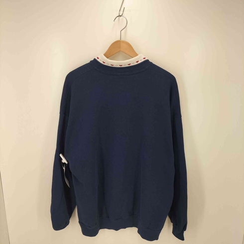 ジャージーズ JERZEES morningsan 80-90s 襟付き フロントプリントスウェット レディース 2x
