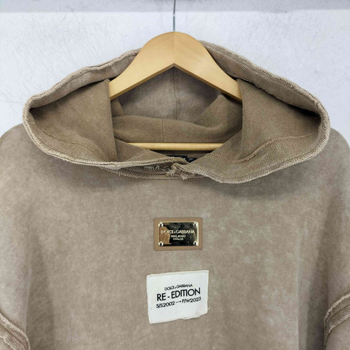 ドルチェアンドガッバーナ DOLCE&GABBANA RE-EDITION S/S2002復刻 ロゴプレートフーディ メンズ 50