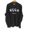 エムエスジーエム MSGM ブラッシュロゴ クルーネック長袖Tシャツ メンズ import:M