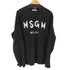 エムエスジーエム MSGM ブラッシュロゴ クルーネック長袖Tシャツ メンズ import:M
