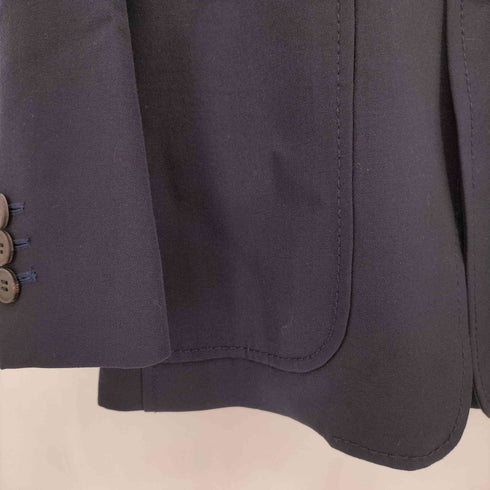 ドリスヴァンノッテン DRIES VAN NOTEN レザーエルボーパッチ ウールテーラードジャケット メンズ 48