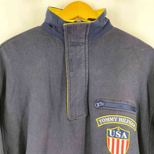 トミーヒルフィガー TOMMY HILFIGER USA ATHLETICS ワッペン刺繍 スウェット メンズ import:M