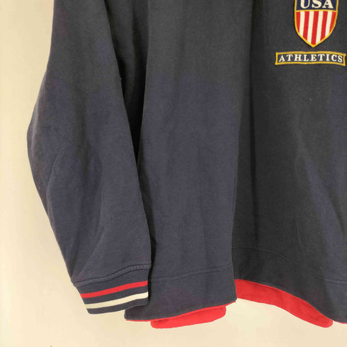 トミーヒルフィガー TOMMY HILFIGER USA ATHLETICS ワッペン刺繍 スウェット メンズ import:M