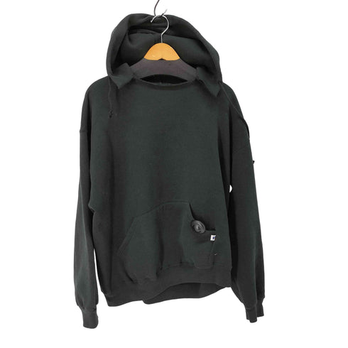 ラッセルアスレチック RUSSELL ATHLETIC 90s メキシコ製 ブラック ブランク プルオーバー パーカー メンズ import:XL