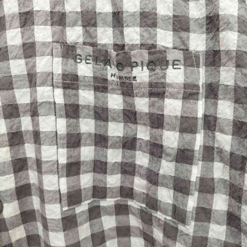 ジェラートピケオム Gelato Pique Homme Homme オーガニックコットンギンガムチェックシャツ メンズ JPN:L