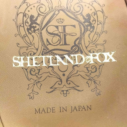 SHETLANDFOX シボ革 ウイングチップ ドレスシューズ メンズ 7 1/2