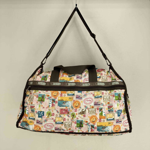 レスポートサック LeSportsac 総柄ボストンバッグ ポーチ鍵付き レディース