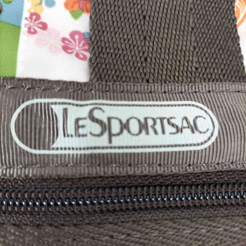 レスポートサック LeSportsac 総柄ボストンバッグ ポーチ鍵付き レディース